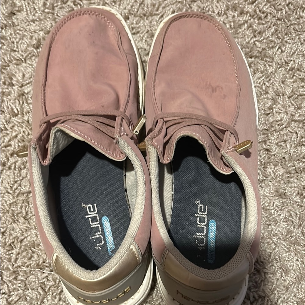 Hey Dude Dusty Pink Loafers
